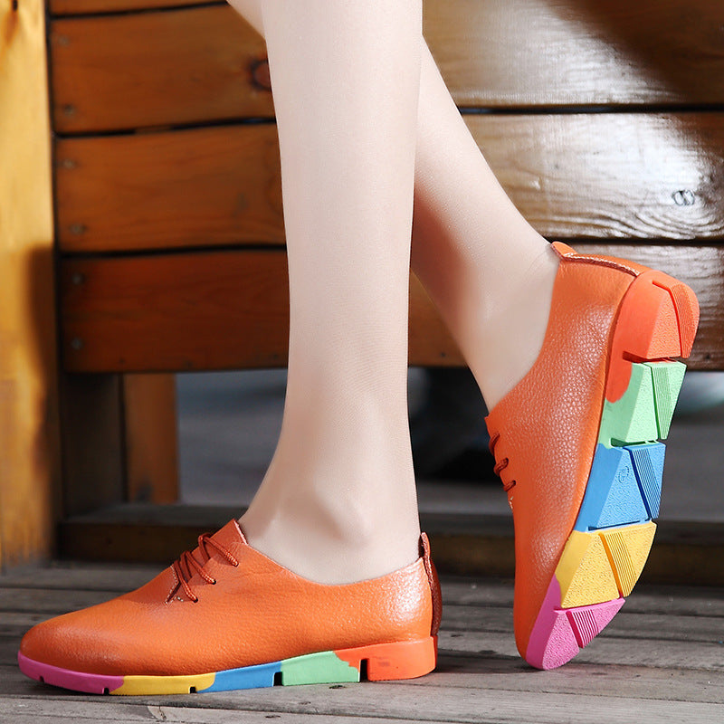 Baskets Arc-en-cuir