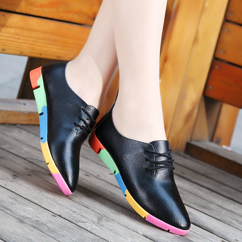 Baskets Arc-en-cuir