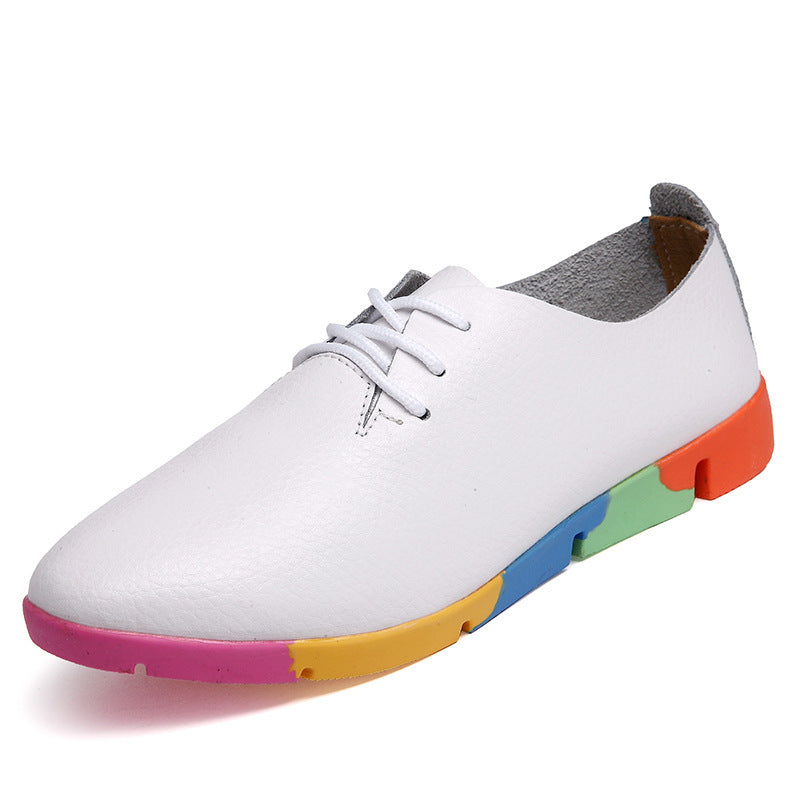 Baskets Arc-en-cuir