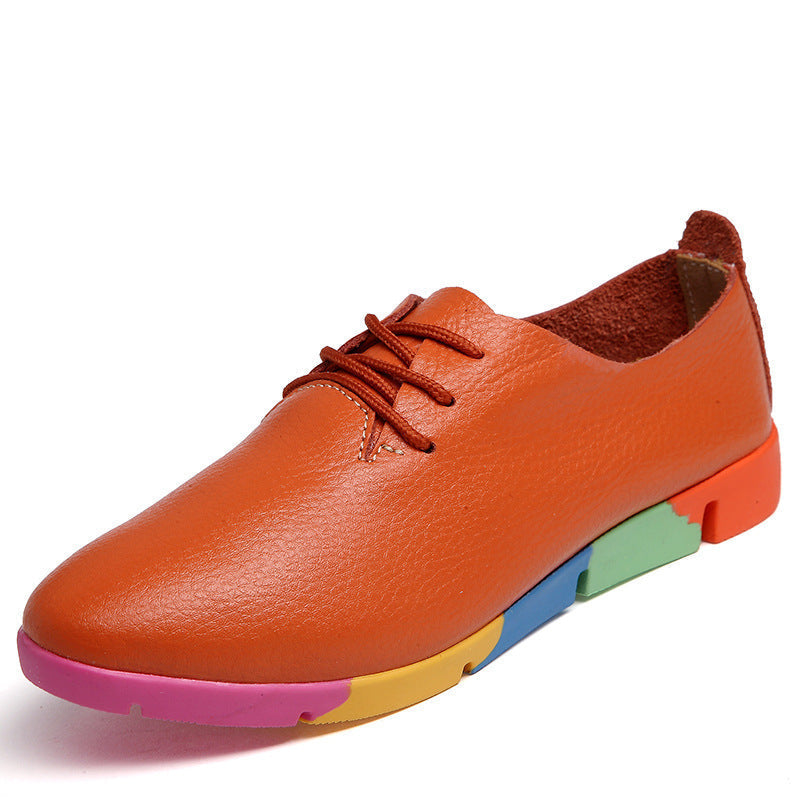 Baskets Arc-en-cuir