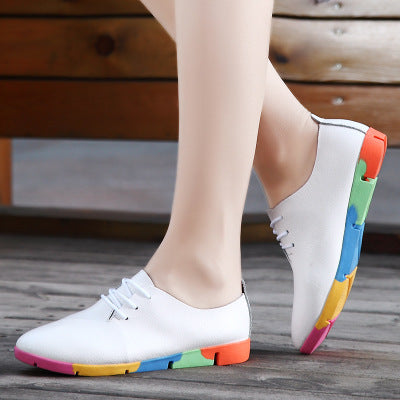 Baskets Arc-en-cuir
