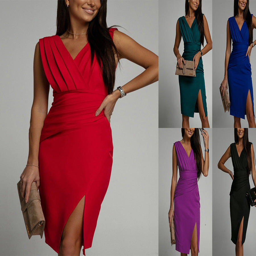 Robe Estia™ | Décolleté en V chic